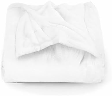 Utopia Bedding Fleece Blanket King Size White 300GSM Luxury Anti-Static Fuzzy Soft Microfiber Bed Blanket (90x102 Inch)