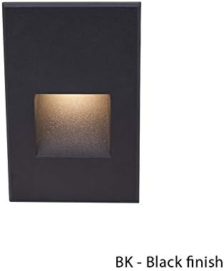 WAC Landscape Lighting, LEDme 120V LED Vertical Indoor and Outdoor Step and Wall Light Blue in Graphite