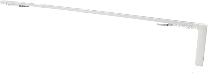Electric Curtain Tracks, 47.2-86.6in Motorized Curtain Rod System with 3 Control Methods, Low Noise, Automatic Curtain Opener Ceiling Track for ＜2.2m/7.21ft, Load Capacity 88.18lbs