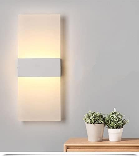 LED - Fashionable Decorative Light for Bedroom, Bedside, Stairs & Corridor Simple 110V Chandelier Style Wall Modern Home Decor (White 22x11CM)