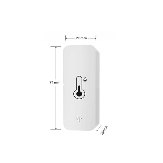 Wi-Fi Smart Thermometer Hygrometer, Digital Mini Indoor Temperature and Humidity Sensor, Room Temperature Humidity Sensor App Remote Control for Greenhouse Cellar,Compatible Alexa/Google Home