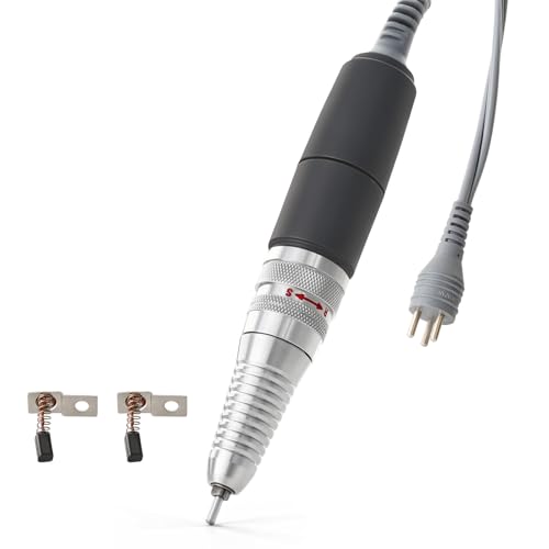 Nail Drill Handpiece for UP200 Machine, 35000RPM Professional Electric Nail File Machine Replacement 3 Pins for Manicure Art Tool, Low Noise and Smooth (Only Handpiece)