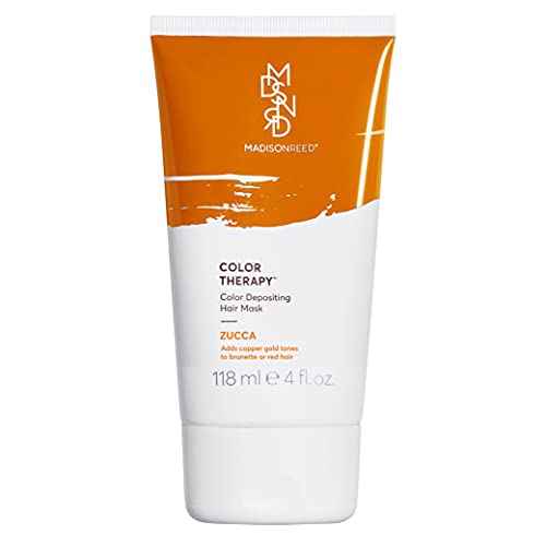Madison Reed Color Therapy, Zucca, Color Depositing Hair Mask & Deep Conditioning Treatment, Intensely Hydrating, Refreshes Color & Tone, Keratin & Argan Oil, 4 Fl Oz 118 mL