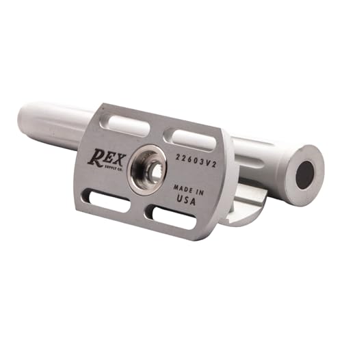 Rex Supply Co. Page Three Piece Double Edge Safety Razor ? Aircraft Aluminum Finish, Ultra-Light CNC-Milled Razor for Men, Durable Smooth Shaver Compatible with All Standard DE Blades