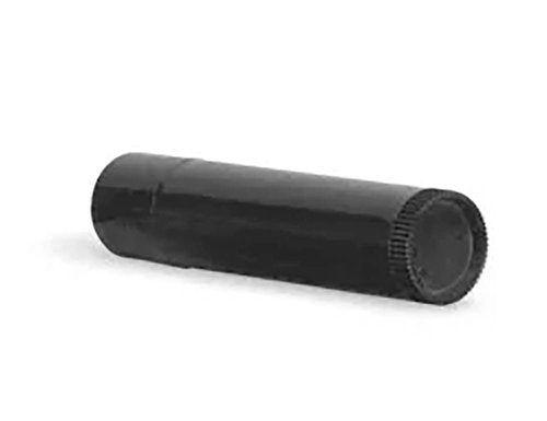 72 Black Plastic Empty Lip Balm Tubes with Black Friction Fit Caps by SKS Bottle & Packaging, 0.5 oz tubes - Bulk Black Lip Balm Containers for DIY Lip Care, Lip Balm Making, and Lip Balm Crafting