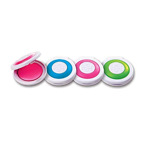Hot Huez Temporary Hair Chalk - Set of 4 Colors: Blue, Green, Pink, Yellow