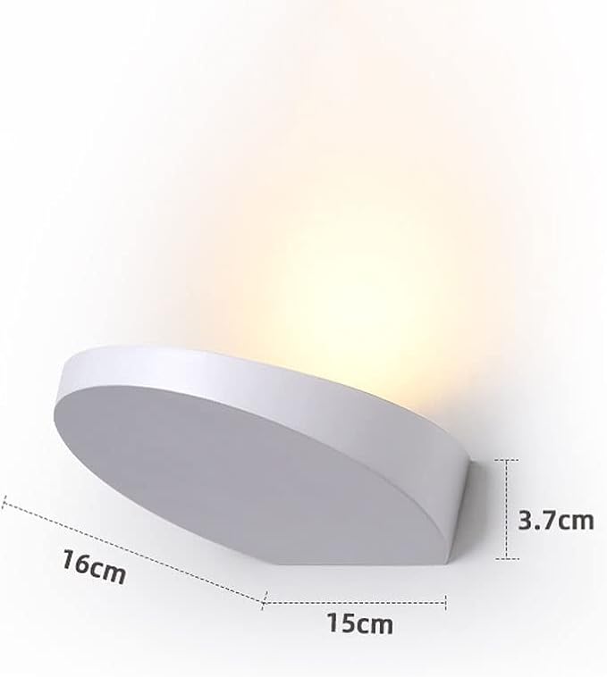 Set of 2 Warm White 3000K LED Wall Sconces - 5W Indoor Stair Lights for Living Room, Bedroom, and Art Gallery