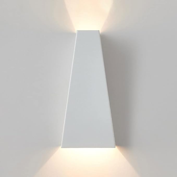 Modern Wall Light LED Sconce Up Down Metal Wall Spot Lamp, Indoor Lighting Fixtures Bedside Night Lamps for Living Room Bedroom Hallway Home Decorative Wall Wash Lights (Color : White-3000K)