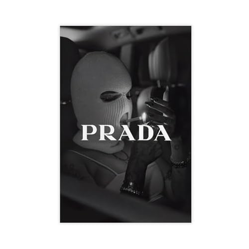 Dehub Black And White Luxury Poster for Home Office Decoration Chic Fashion Canvas Prints for Wall Aesthetic Perfect Gifts for Birthday Party Unframe-style 20x30inch(50x75cm)