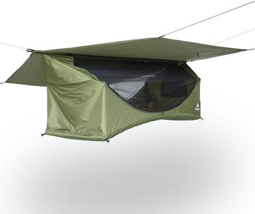 Haven Tents Lay Flat Hammock Tent - Waterproof Tent & Camping Hammock with Mosquito Net - Includes Insulated Pad and Rainfly - Haven Tent, Haven XL, Haven Safari