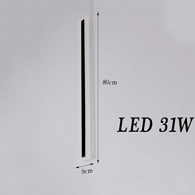 LED Motion Sensor Wall Light Indoor, Modern Minimalist Long Strip Wall Lamp LED Wall Lights for Living Room Bedroom Hallway Decorative,White Light,100cm LED 40W