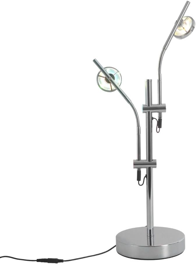 Projector Mood Lamp,Bedside Table Lamps for Bedroom Living Room,Ambient Lighting,Projector Desk Light,RGB Colored Desklamp Home Office Decor Table Top Bedroom,Chrome,Silver,6W,3000K,Aura Halo Lamp