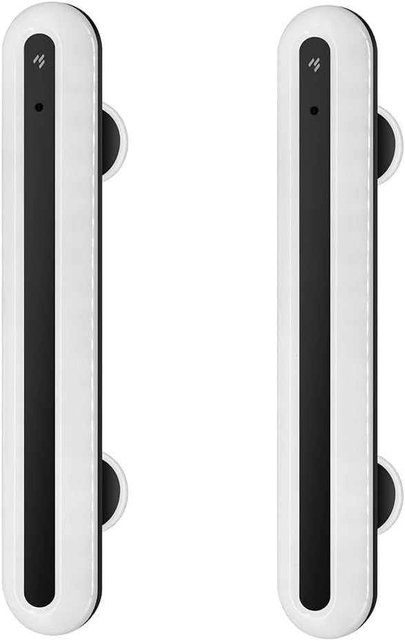 15" Vanity Lights for Mirror, Rechargeable Battery Operated Mirror Lights with Remote Control, 3 Temp&Adjustable Brightness Makeup Light, Cordless Lighting for Vanity Desk (Black-2Pack)
