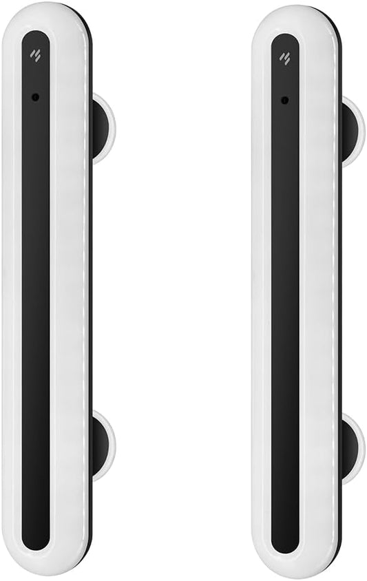 15" Vanity Lights for Mirror, Rechargeable Battery Operated Mirror Lights with Remote Control, 3 Temp&Adjustable Brightness Makeup Light, Cordless Lighting for Vanity Desk (Black-2Pack)