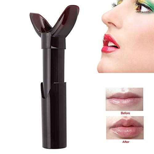 Lip Plumper Device,Portable Silicone Lip Enhancer, Manual Enhancement Accessory,Lips Beauty Tool for Women Girls (Dark Red)(Dark Red)