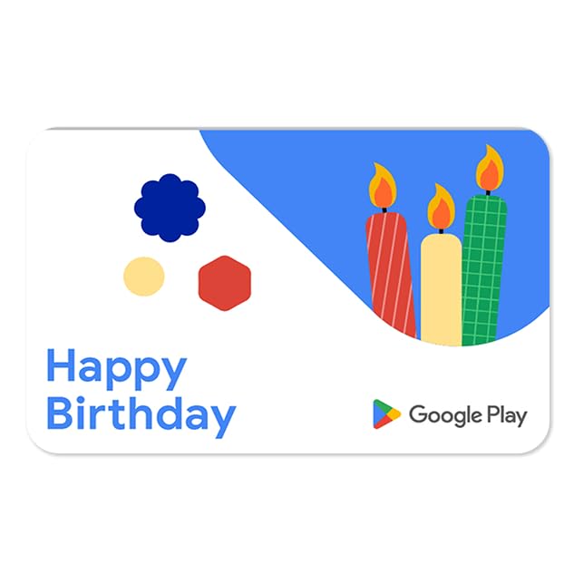 Google Play gift code for games, apps - Email/Text delivery, US only - Happy Birthday