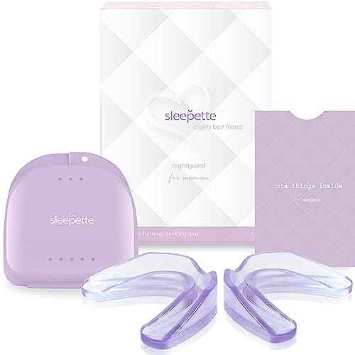 Night Guard for Women, TMJ Mouth Guard for Grinding Teeth at Night Jaw Clenching & Bruxism - Moldable Dental Night Guard for Teeth Grinding Mouth Guard for Sleep, 4 x Nightguard 2 x Sizes