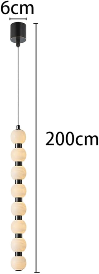 Pendant Lights, Modern Home Decor led Lights Pendant Light Lamps forstaircase Chandeliers for Living Room Hanging Indoor Lighting(Black 8 Head,Cold White)