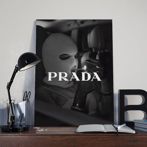 Dehub Black And White Luxury Poster for Home Office Decoration Chic Fashion Canvas Prints for Wall Aesthetic Perfect Gifts for Birthday Party Unframe-style 20x30inch(50x75cm)