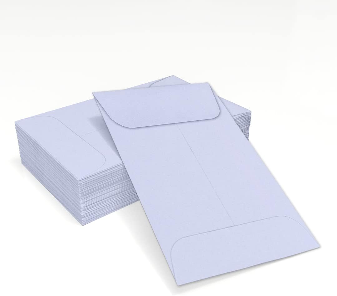 LUXPaper #1 Coin Envelopes | 2 1/4" x 3 1/2" | Lilac Purple | 80lb. Text | 50 Qty