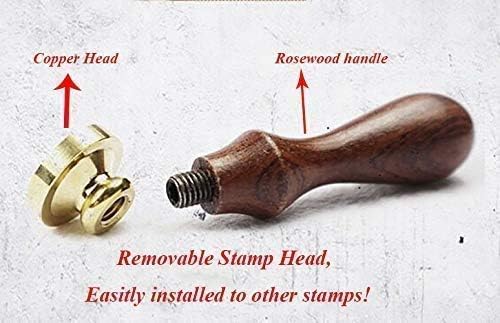 Dandelion Wax Seal Stamp - Nature Design, Copper Head, Rosewood Handle - 25mm/30mm - Wedding Invitations, Gift Wrapping, Snail Mail