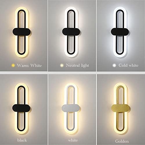 Bedroom Bedside Modern Minimalist Living Room Background Wall Led Three-Color Light-Changing Wall Lamp Simple Aisle Balcony Lamp,Light