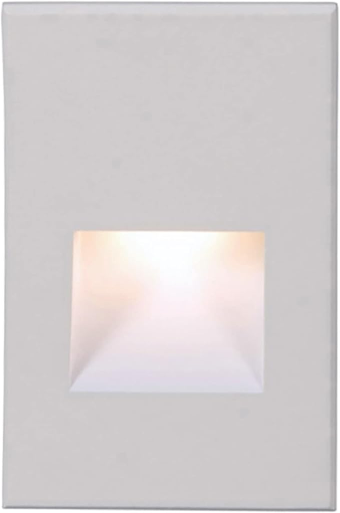 WAC Landscape Lighting, LEDme 120V LED Vertical Indoor and Outdoor Step and Wall Light 3000K Built-in LED in White