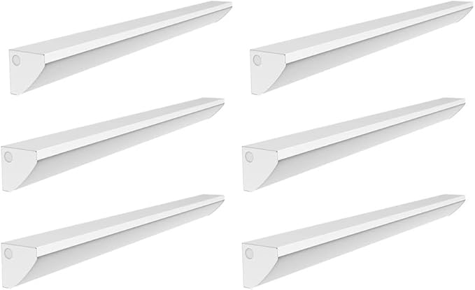 WareLight LED Stairwell & Corridor Light – 4600 Lumen Max, Wattage & CCT Selectable, 4-Foot Wall Mount Lighting Fixture for Commercial & Residential Use, 120-277V, White, Pack of 6