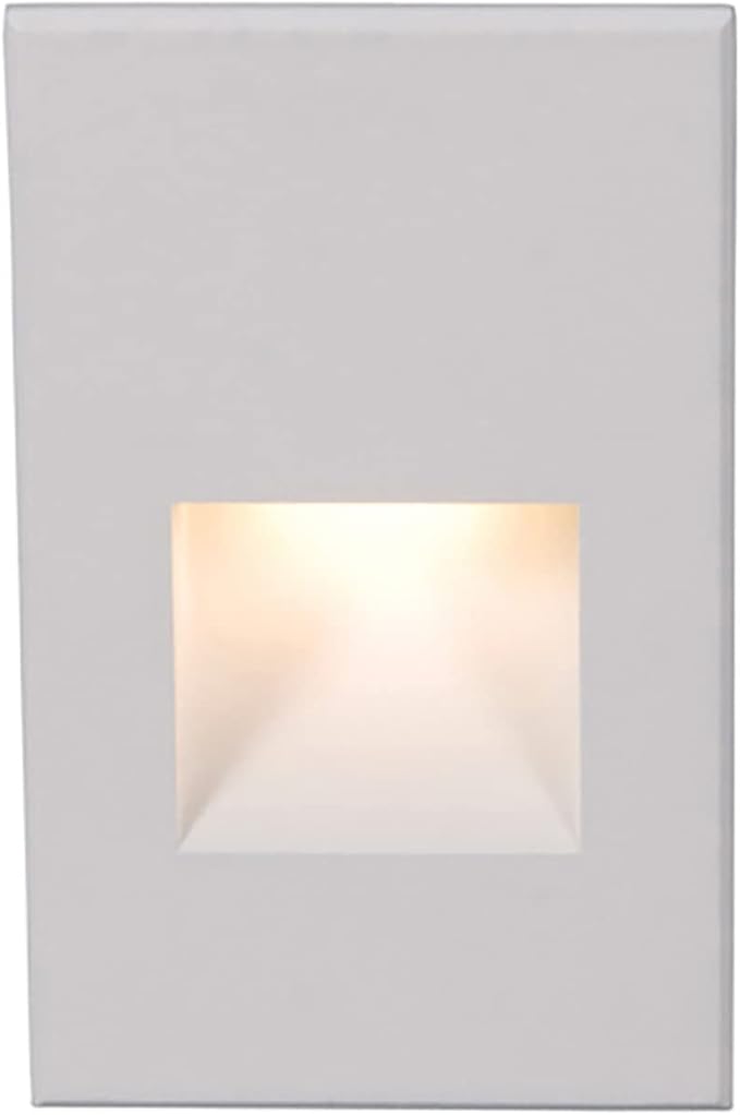 WAC Landscape Lighting, LEDme 120V LED Vertical Indoor and Outdoor Step and Wall Light 2700K Built-in LED in White