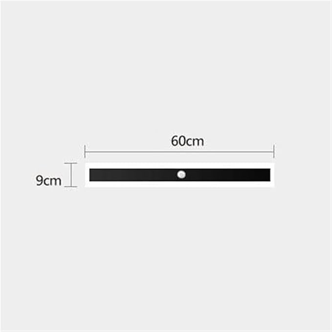LED Motion Sensor Wall Light Strip Linear Wall Lamp, Indoor Human Body Motion Activated Sensor Wall Sconce Night Lights, Minimalist Bedroom Bedside Lamps for Hallway Oldsix-66(6000k,60cm)