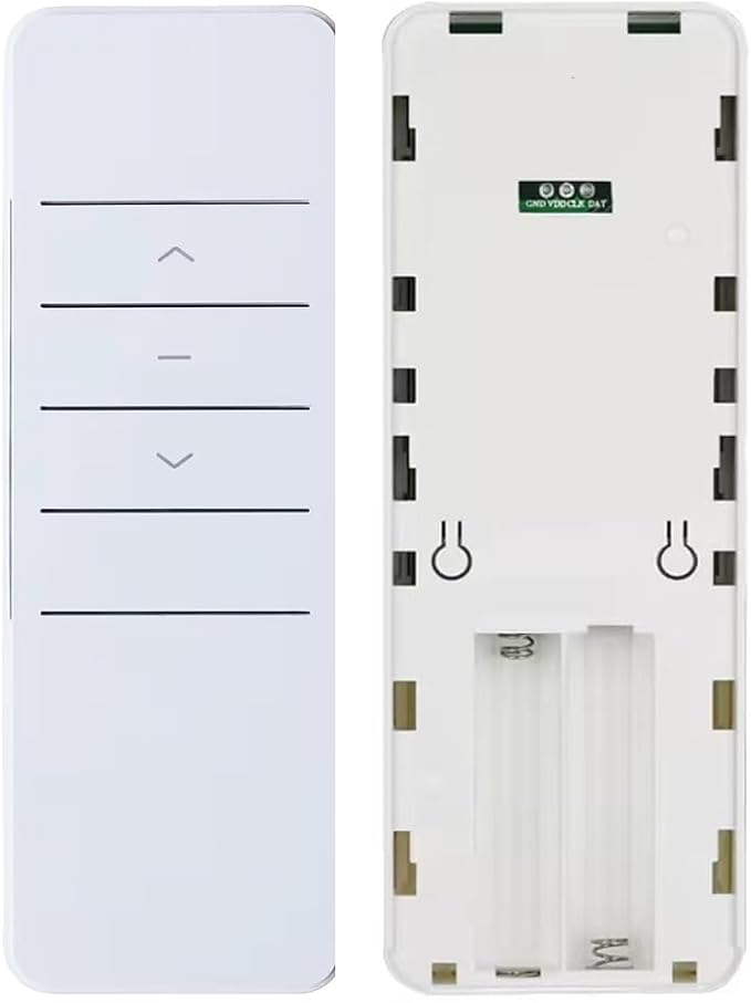 Electronic Limit Tubular Motor for Roller Shades, 45mm Remote Control Electric Blind Replacement Kit, Quiet Motorized Awning Drive, Light Adjustment (20 N.m for Φ60mm（2-3/8"） Round Tube)