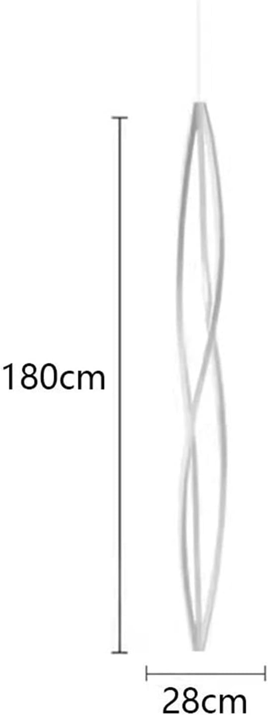 Pendant Lights, Modern Home Decor Led Lights Pendant Light Lamps Forstaircase Chandeliers for Living Room Hanging Indoor Lighting(APP with RC Dimmable,White 180cm)