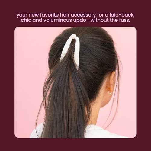 Cobana Banana Clip Hair Clips - Volumizing Hair Claw Clips & Hair Styling Accessories for Thick & Thin Hair - Large 6'' Set of 2 (Black and Brown)