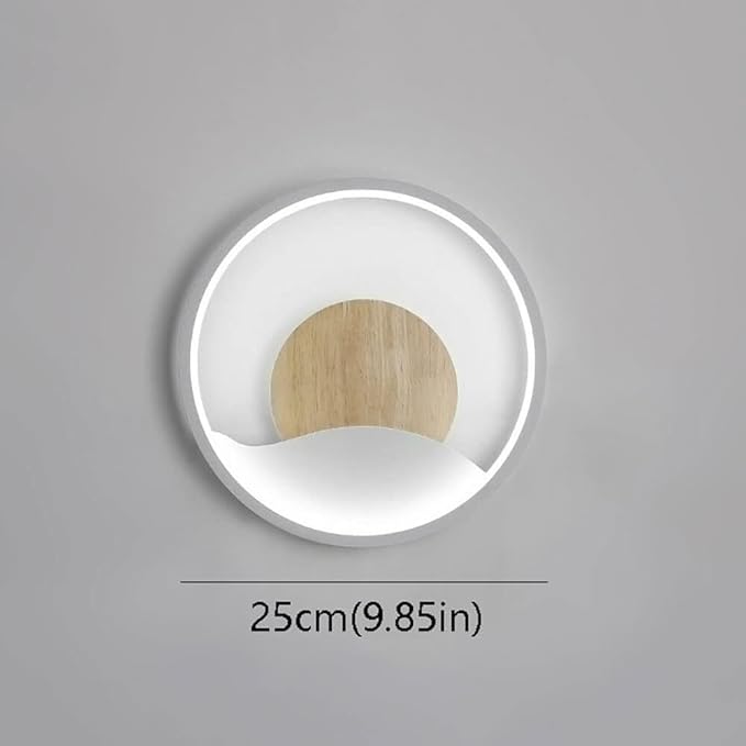 Nordic Modern Minimalist LED Bedroom Wall Decoration Creative Background Living Room Corridor lamp(Gray)