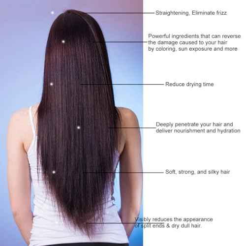 KERATIN RESEARCH Brazilian Keratin Hair Straightening and Smoothing Blowout Treatment Professional Organic Results shiny Hair with Natural look Queratina Keratina (4 OZ Original)