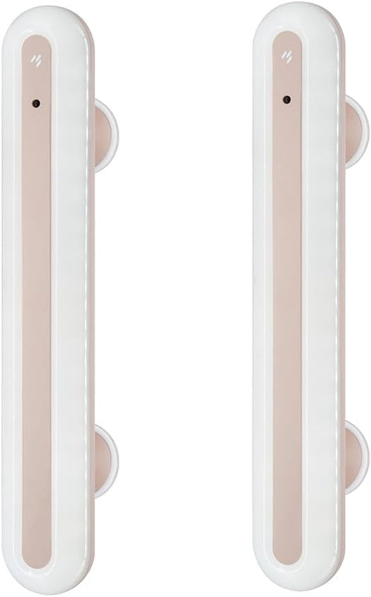 15" Vanity Lights for Mirror, Rechargeable Battery Operated Mirror Lights with Remote Control, 3 Temp&Adjustable Brightness Makeup Light, Cordless Lighting for Vanity Desk (Pink-2Pack)