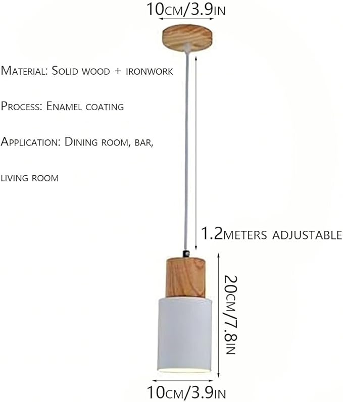 Mini Wrought Iron Kitchen Chandelier 3.9-inch Nordic Modern Macaron Pendant Light Modern Minimalist Pendant Light Suitable for Living Rooms, Dining Rooms, Bedrooms, Children's Rooms,