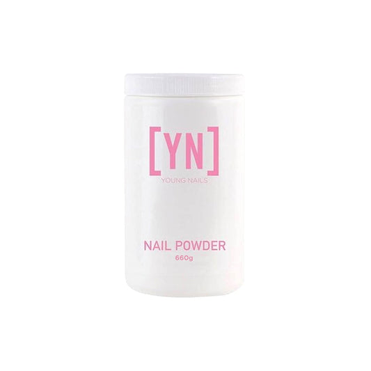 Young Nails Acrylic Cover Powder - Self-Leveling Acrylic Nail Powder, Clear Nude Pink White Acrylic Powder for Nail Extenstion, Professional Grade, Superior Adhesion, Color - Flamingo, 660g