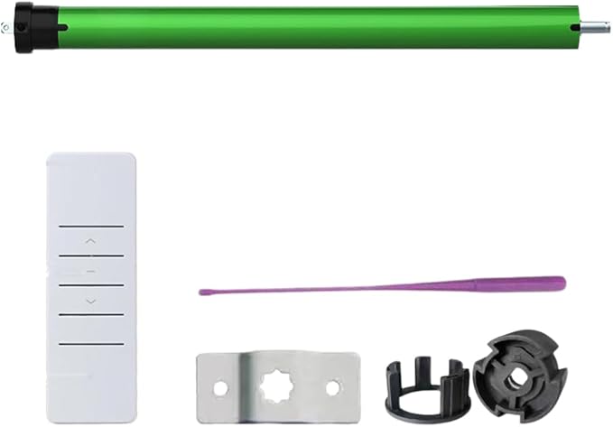 Motorized Roller Shade Motor 35mm, DC24V Electric Tubular Motor Kit for Blinds with Remote, Mechanical Limit, Quiet Copper Motor (6.0 N.m for Φ50mm (2") Groove Tube)