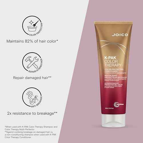 Joico K-PAK Color Therapy Color-Protecting Conditioner | For Color-Treated Hair | Boost Shine | Improve Elasticity | Repair Breakage | Rebuild Damaged Hair | With Keratin & Argan Oil
