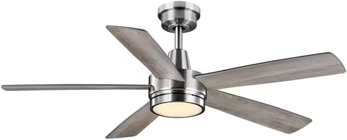 LYTIO Fanelee 54 in. White Color Changing LED Brushed Nickel Smart Ceiling Fan with Light Kit and Remote Powered by Hubspace