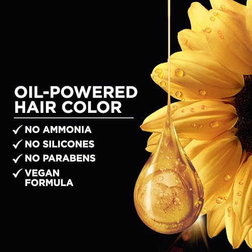 Garnier Hair Color Olia Ammonia-Free Brilliant Color Oil-Rich Permanent Hair Dye, 4.0 Dark Brown, 2 Count (Packaging May Vary)