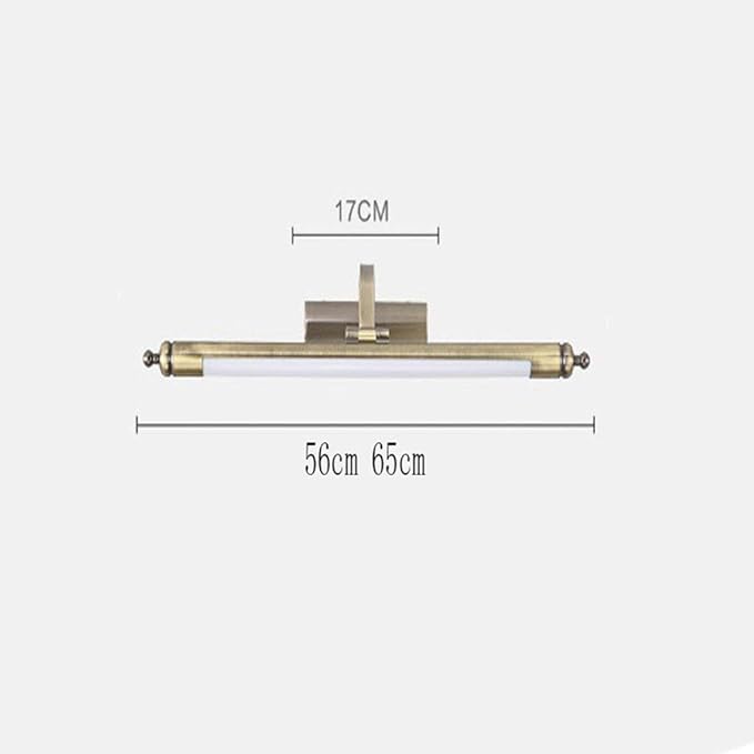 Mirror Light Waterproof LED Makeup Light Bathroom Bathroom Cabinet Lighting (Size : 56CM) (Color : 56cm)