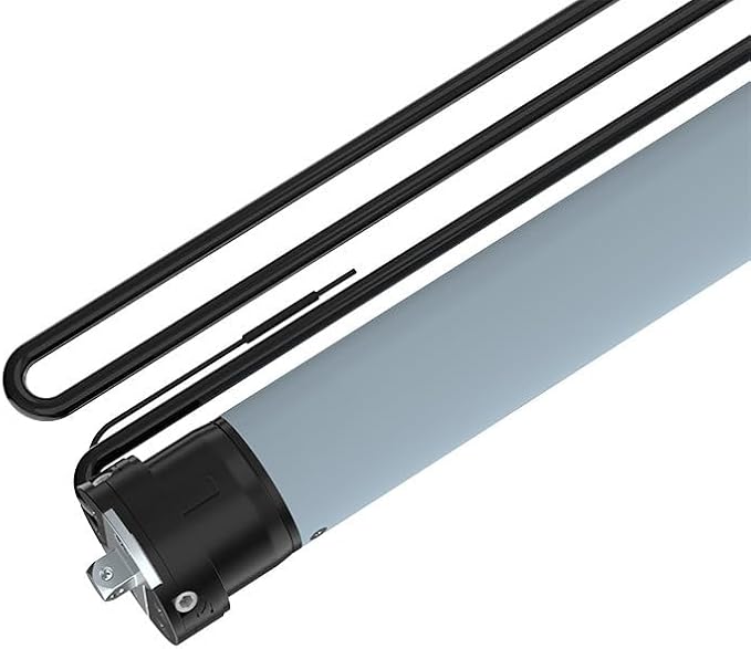 Electronic Limit Tubular Motor for Roller Shades, 45mm Remote Control Electric Blind Replacement Kit, Quiet Motorized Awning Drive, Light Adjustment (20 N.m for Φ60mm（2-3/8"） Round Tube)