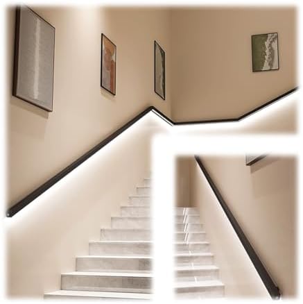 LED Stair Lights - Motion Sensor Safe Lighting for Indoor Stairs, Hallways & Corridors - Bright Illumination for Home Safety & Convenience in Villas and Apartments