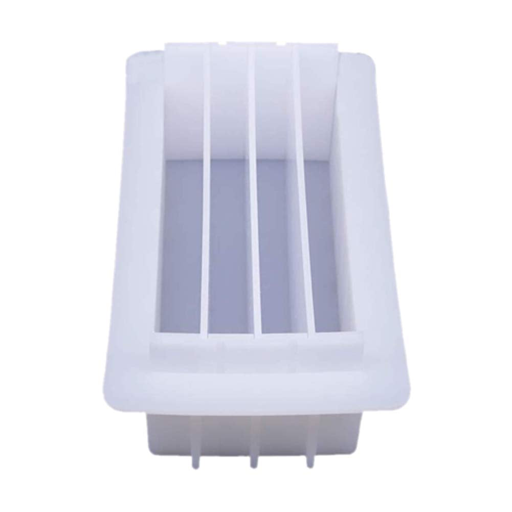 JOONOR Silicone Loaf Soap Mold Dividers 8" Acrylic Partition Clapboard Rectangular White Mould DIY Handmade Swirl Making Tool"