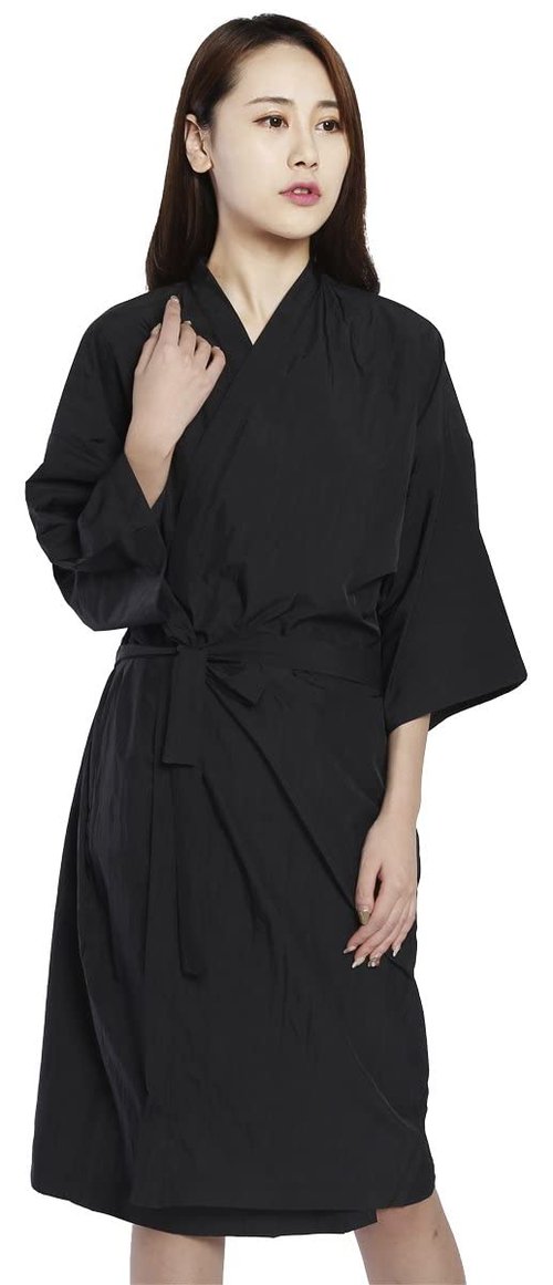 PERFEHAIR Salon Robes Capes for Clients, Pack of 4, Hair Salon Smocks Robes for Hair Coloring, Hair Cutting, Makeup, Hair Styling