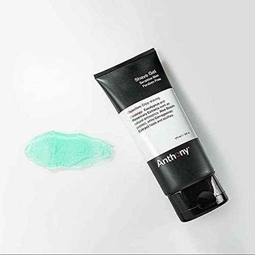 Anthony Shaving Cream Mens Sensitive Skin: Squalane, Eucalyptus, Spearmint and Rosemary Extracts, Help Soothe, Refresh, Cool, and Condition Your Skin for Shave 6 Fl Oz 3 Pack