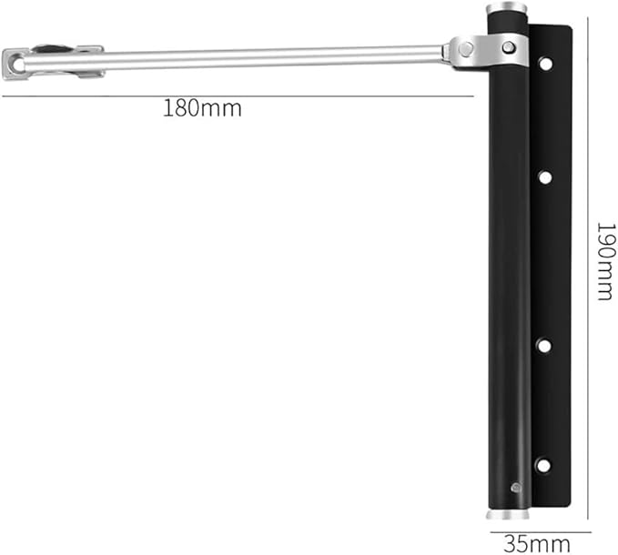 Automatic door closers,2Pcs Spring Loaded Door Closer,Automatic Adjustable Door Closing Mechanism,Stainless Steel Gate Closer,Durable Door Hardware For Office Door Home Improvement For Home Door (6 Co