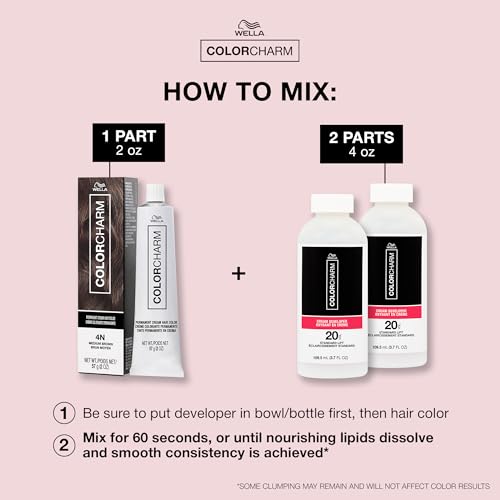 COLORCHARM Permanent Cream Hair Dye, Intense Natural, Cool Espresso Shades, 100% Gray Coverage, Vegan, Free of Phthalates & Parabens, 2 oz.